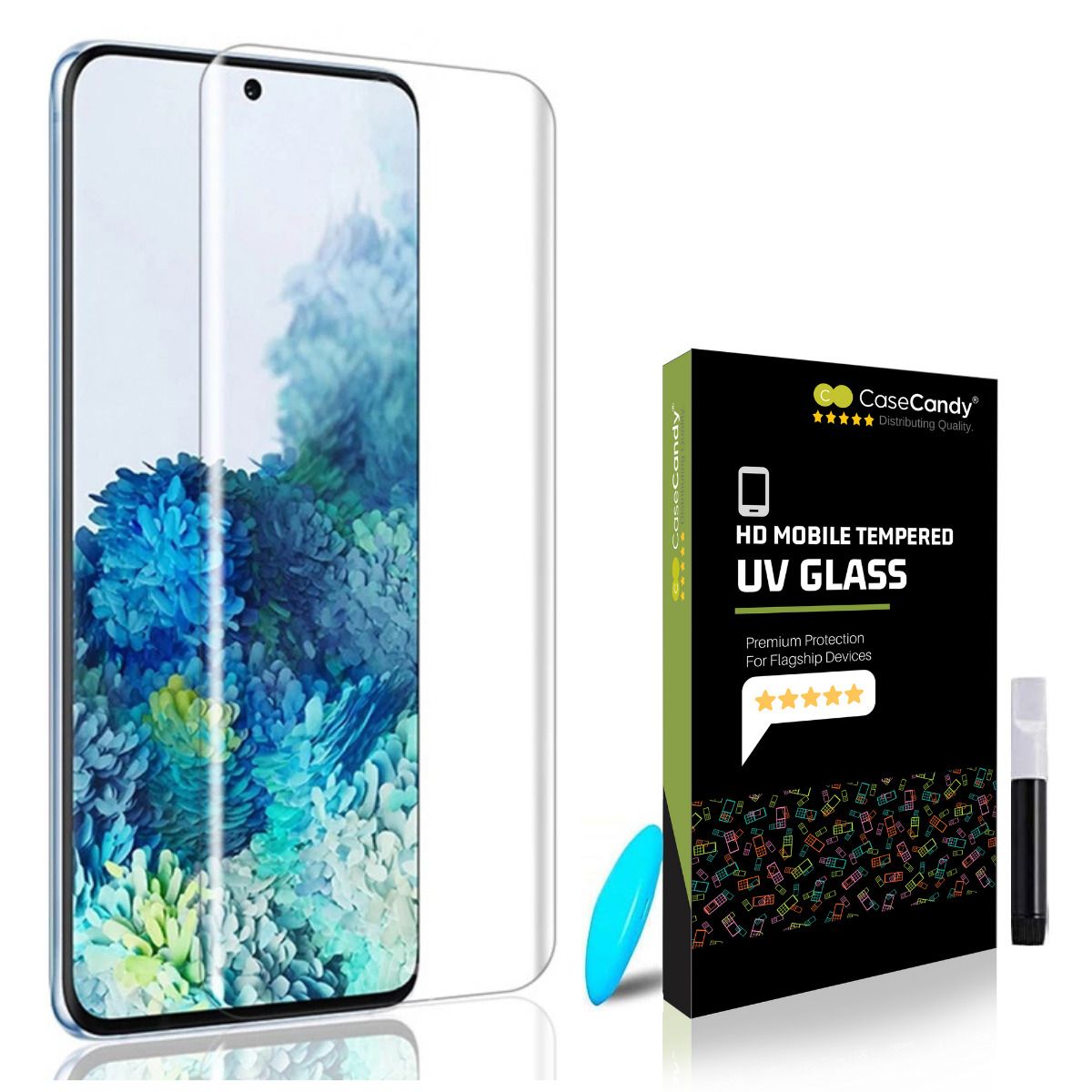 Bear Village 9H Hardness Bubble Free Tempered Glass Screen Protector Film for Samsung Galaxy S20 99.99% Clarity Screen Protector for Galaxy S20 2 Pack 