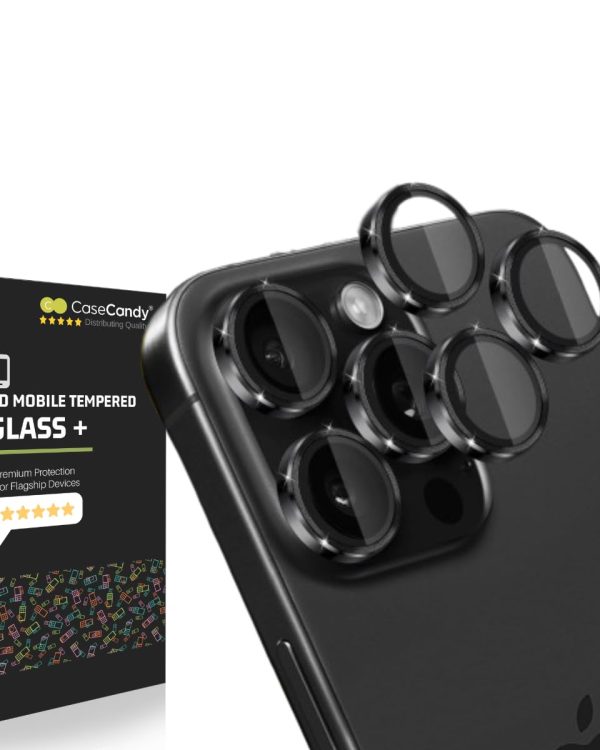 Black Camera Lens Protector for iPhone 15 Pro Max iPhone 15 Pro
