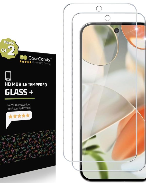 Pixel 9 Pro XL Tempered Glass Screen Protector (Pack 2)