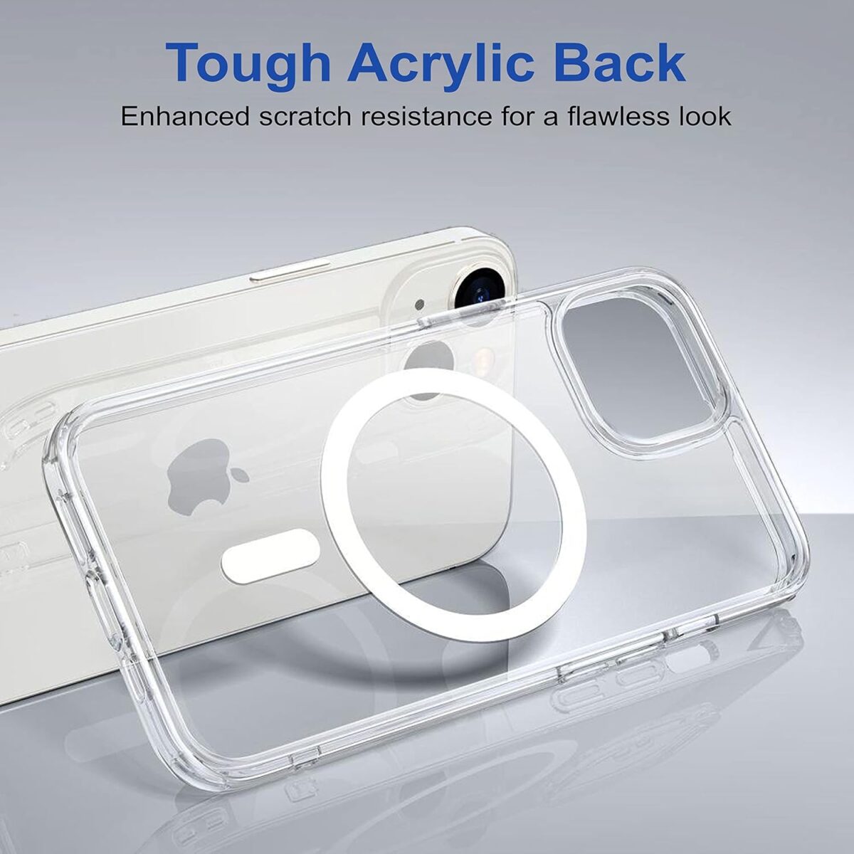 Crystal Clear Transparent Magsafe Case for iPhone 14