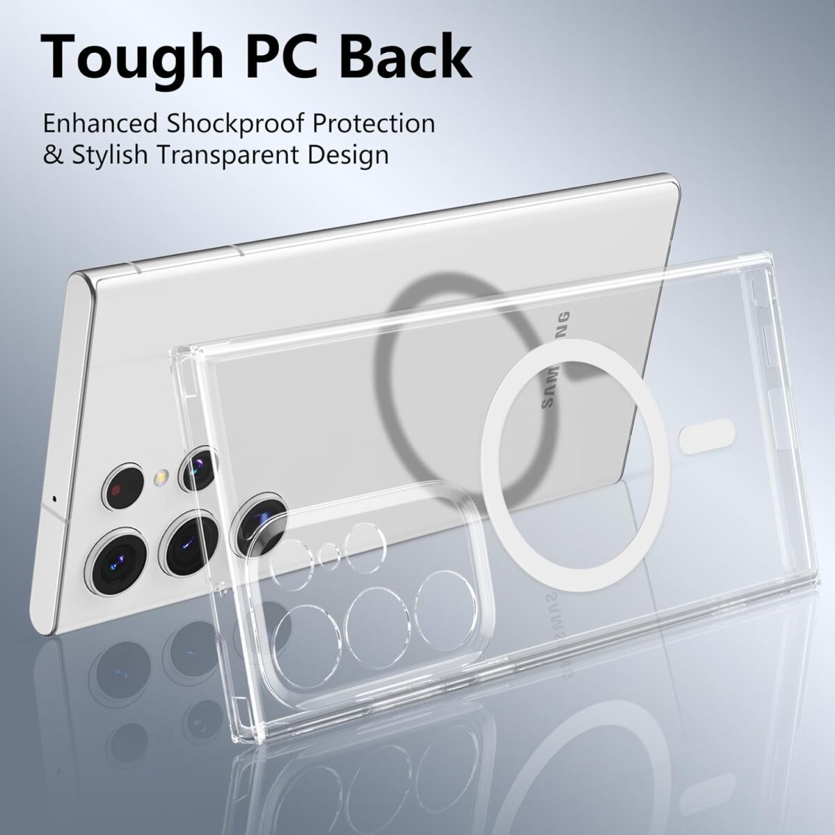 S23 Ultra Magsafe Transparent Case