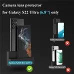 Samsung S23 Ultra Camera Lens Protector Silver Cream Colour