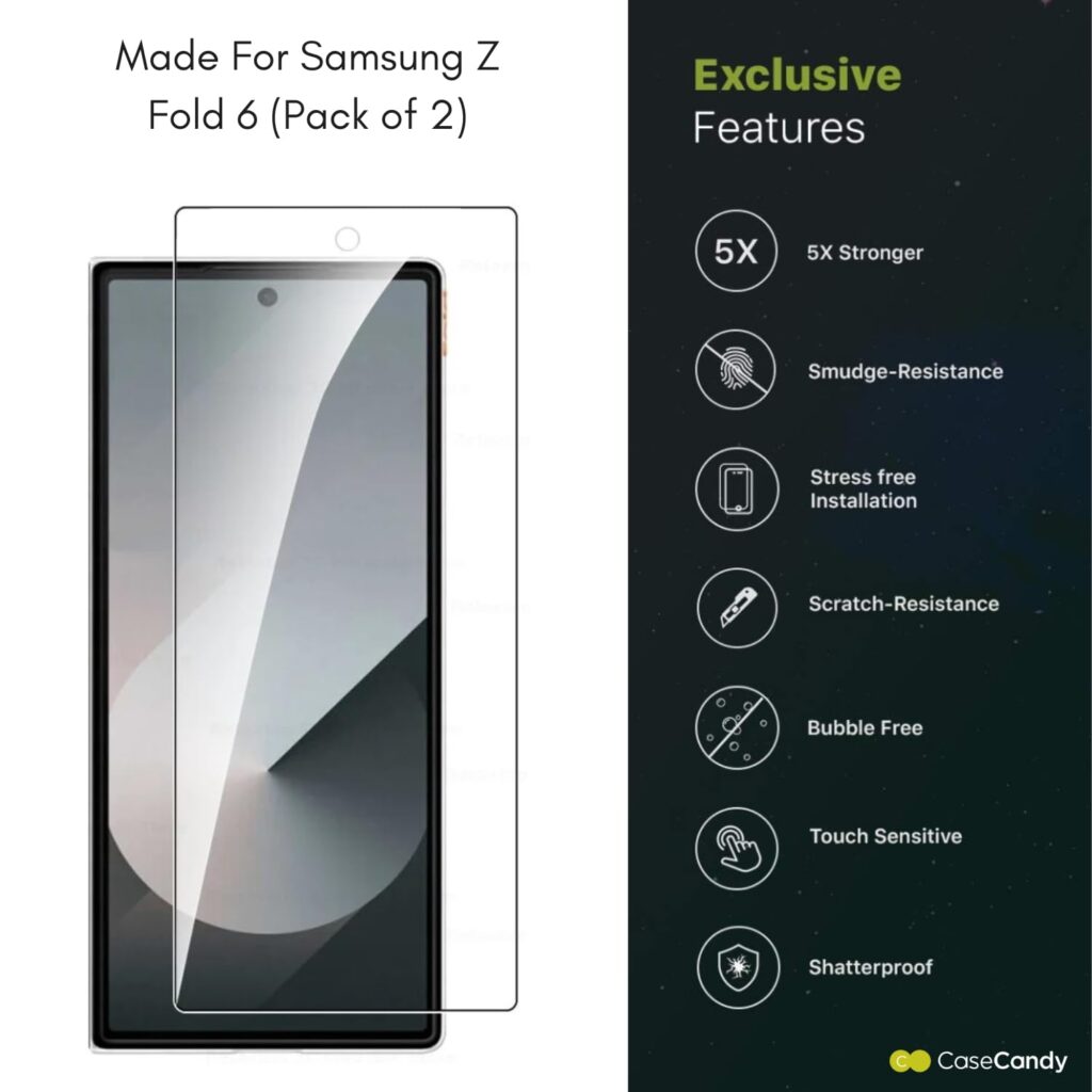 Samsung Z Fold 6 Tempered Glass