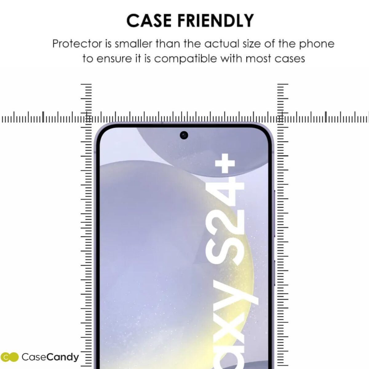 case friendly s24 plus screen protector