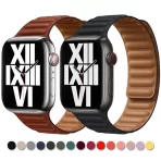 Apple watch leather magnetic bands