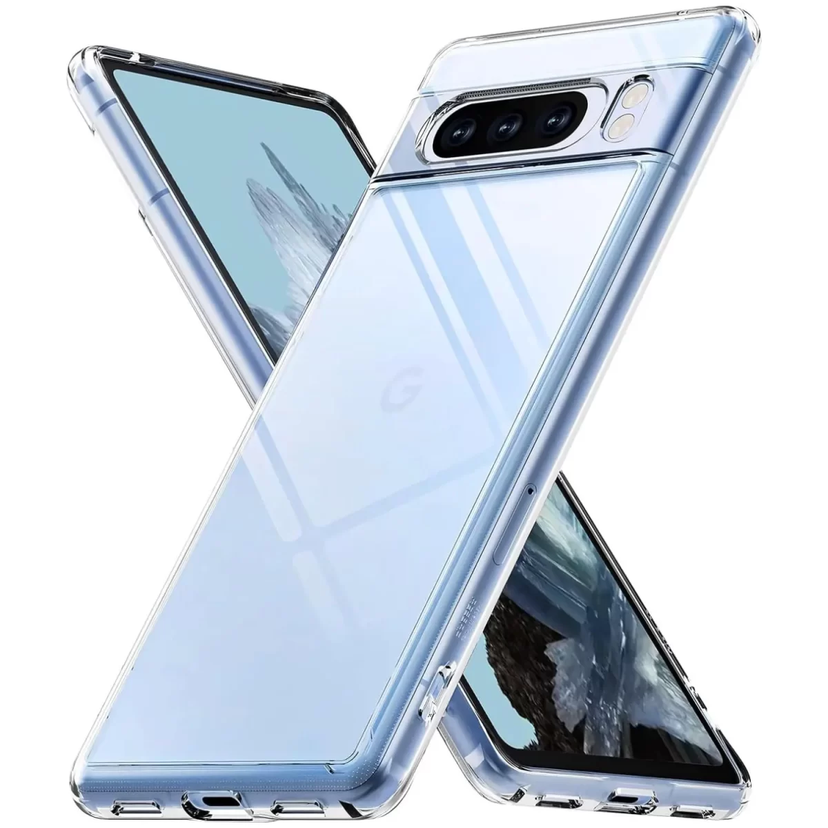 Casecandy Real Crystal Clear Back Cover Case for Pixel 8 Pro