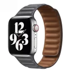 apple watch magnetic leather band Gray