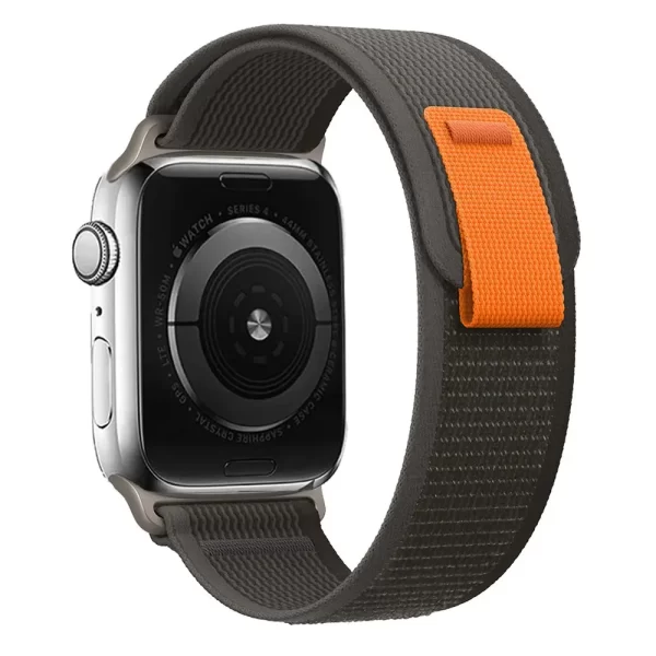 apple watch trail loop black orange