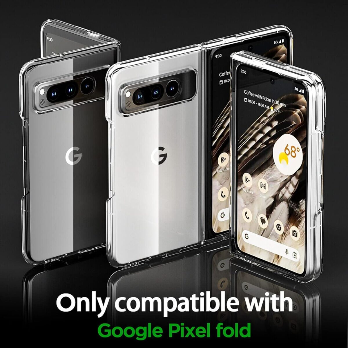 pixel fold transparent case