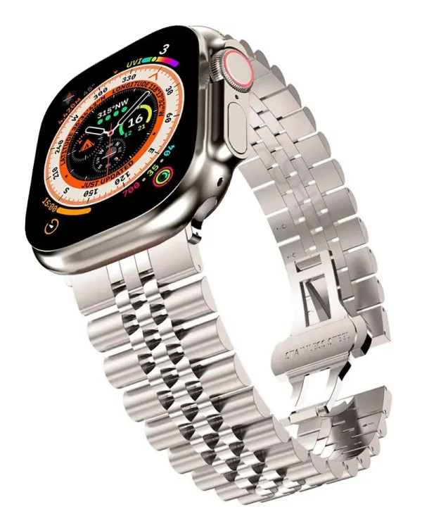 silver apple watch link metal strap (1)