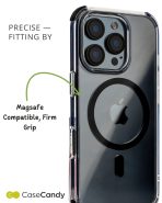 MagSafe Black Bumper Transparent Case for iPhone 16 pro max (4)