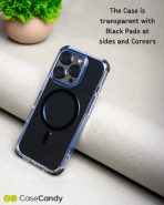 MagSafe Black Bumper Transparent Case for iPhone 16 pro max (7)