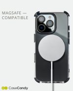 MagSafe Black Bumper Transparent Case for iPhone 16 pro max (8)