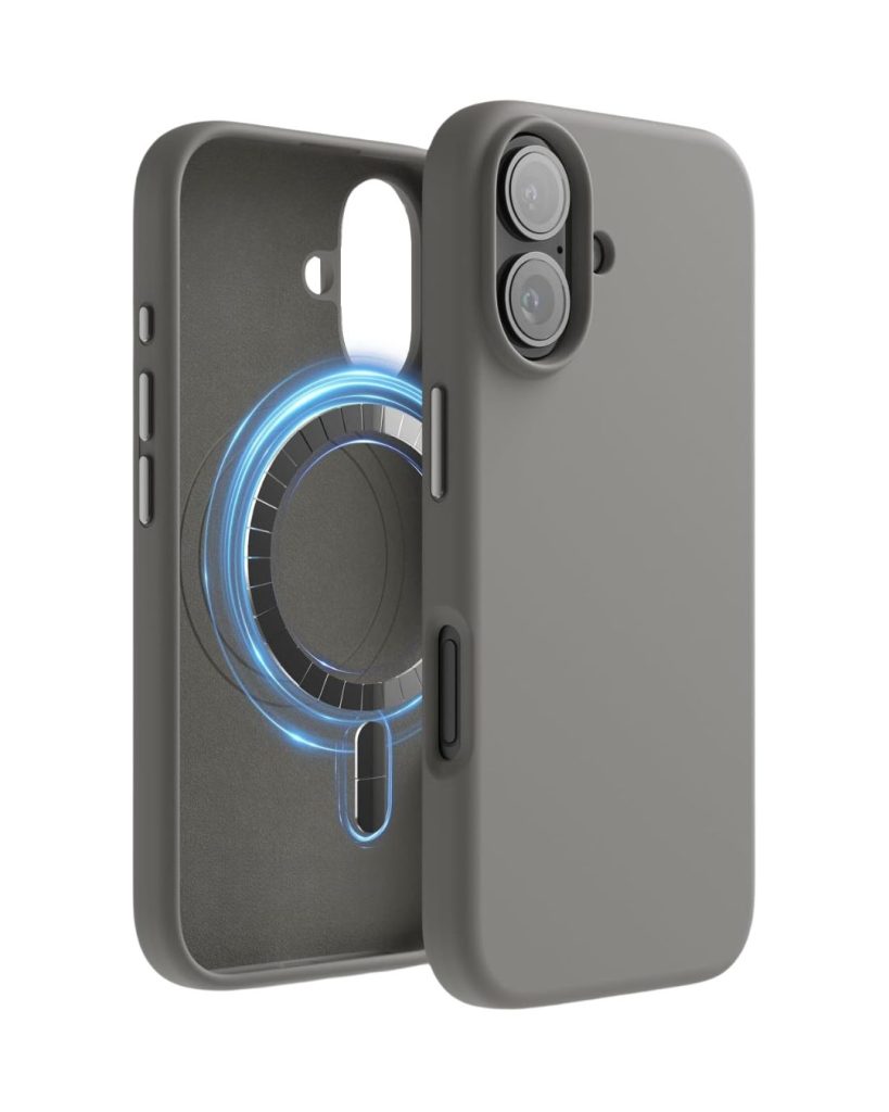 MagSafe Blue Bumper Transparent Case for iPhone 16 Pro