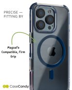 MagSafe Blue Bumper Transparent Case for iPhone 16 Pro (4)