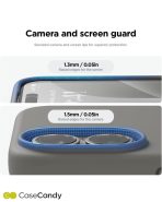 MagSafe Blue Bumper Transparent Case for iPhone 16 Pro (5)