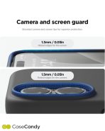 MagSafe Blue Bumper Transparent Case for iPhone 16 Pro (5)