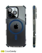 MagSafe Blue Bumper Transparent Case for iPhone 16 pro max (3)
