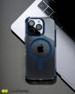 MagSafe Blue Bumper Transparent Case for iPhone 16 pro max (6)