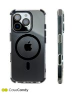 MagSafe Gray Bumper Transparent Case for iPhone 16 Pro (3)