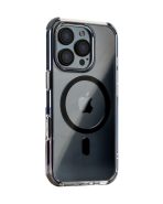 MagSafe Gray Bumper Transparent Case for iPhone 16 pro max