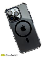 MagSafe Gray Bumper Transparent Case for iPhone 16 pro max (6)