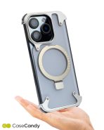 MagSafe Mechanical Case for iPhone 16 pro max Silver (2)