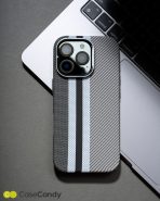 Magsafe Carbon Fiber Case for iPhone 15 Pro Race Track Gray (6)