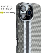 Magsafe Carbon Fiber Case for iPhone 15 Pro max Race Track Gray (4)