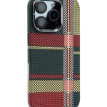 Magsafe Carbon Fiber Case for iPhone 15 Pro max Race Track Red Green