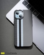 Magsafe Carbon Fiber Case for iPhone 15 Race Track – Gray (5)
