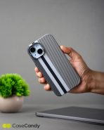 Magsafe Carbon Fiber Case for iPhone 15 Race Track – Gray (6)