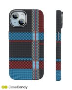 Magsafe Carbon Fiber Case for iPhone 15 plus – Race Track Blue Red (3)
