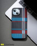 Magsafe Carbon Fiber Case for iPhone 15 plus – Race Track Blue Red (5)
