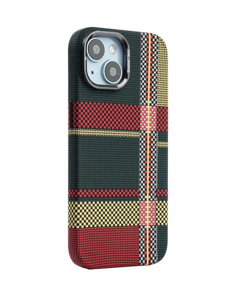 Magsafe Carbon Fiber Case for iPhone 15 plus – Race Track Green Red