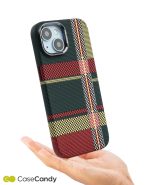 Magsafe Carbon Fiber Case for iPhone 15 – Race Track Green Red (2)