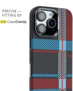 Magsafe Carbon Fiber Case for iPhone 16 pro max Race Track BlueRed (4)