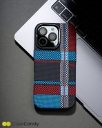 Magsafe Carbon Fiber Case for iPhone 16 pro max Race Track BlueRed (6)