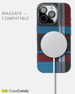 Magsafe Carbon Fiber Case for iPhone 16 pro max Race Track BlueRed (8)