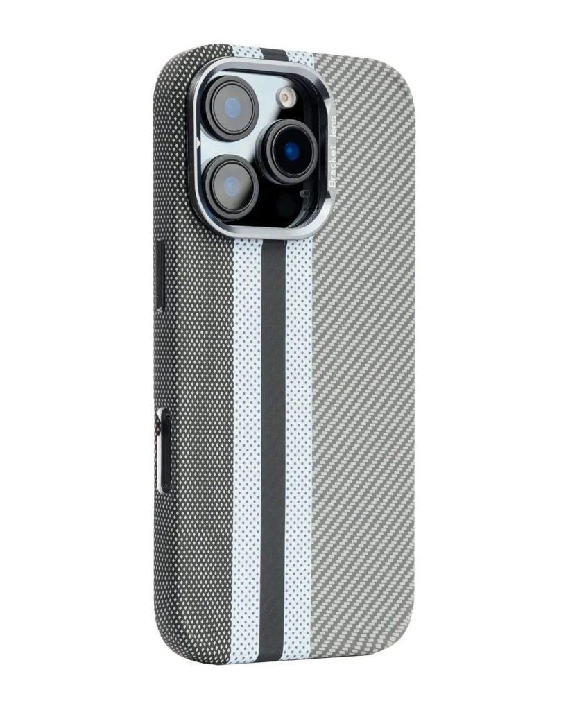 Magsafe Carbon Fiber Case for iPhone 16 pro max Race Track Gray.jpg