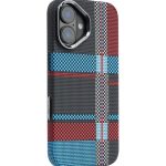 Magsafe Carbon Fiber Case for iphone 16 Race Track BlueRed