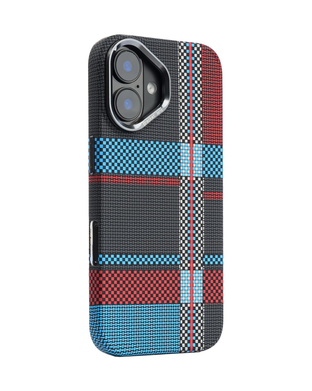Magsafe Carbon Fiber Case for iphone 16 Race Track BlueRed