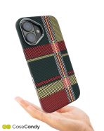 Magsafe Carbon Fiber Case for iphone 16 Race Track GreenRed (2)