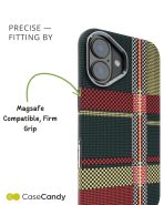 Magsafe Carbon Fiber Case for iphone 16 Race Track GreenRed (4)