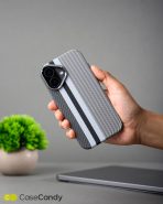 Magsafe Carbon Fiber Case for iphone 16 Race Track – Gray (5)