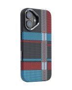 Magsafe Carbon Fiber Case for iphone 16 plus Race Track BlueRed