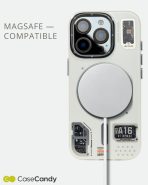 Magsafe Electro Technology Series Case Compatible for iPhone 16 Pro – White (8)