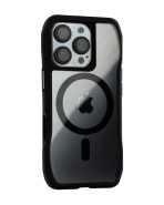 Magsafe Perfect Grip Hold Black Transparent Case for iPhone 16 pro max