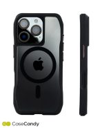 Magsafe Perfect Grip Hold Black Transparent Case for iPhone 16 pro max (3)