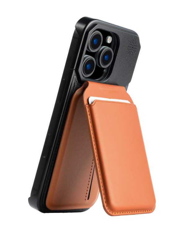 Magsafe Wallet with Stand for iPhone Brown